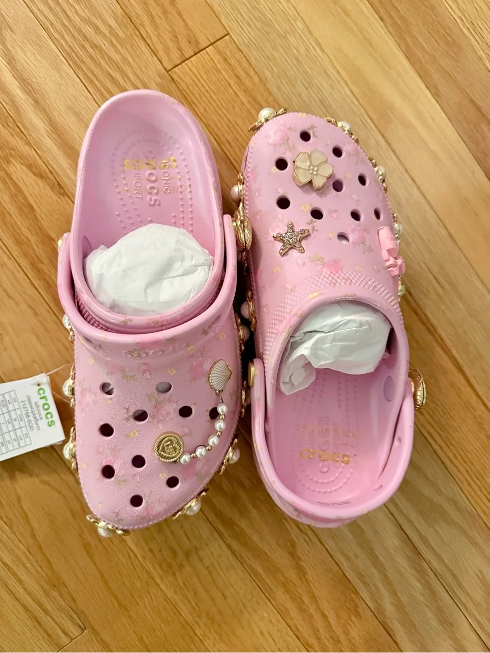 NWT- Crocs x Loveshackfancy- Classic Platform clog - Picture 6 of 8